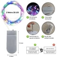 thumbnail image 2 of Guirnalda de Luces con Pilas, 2M 20 LED Series de Luces de Alambre de Cobre, IP65 Impermeable, Fairy Lights para Interiores, Exteriores, Navidad, Fiestas (12 PCS, Colorido), 2 of 5
