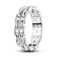 thumbnail image 1 of Silver Plated Women Luxury Stackable Ring Real Infinite Flower Daisy Fine Jewelry Rings For Engagement Weddling Party KTR211- (1) 6, 1 of 6