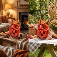 thumbnail image 5 of Artificial Foam Pumpkin Table Centerpiece, Fall Harvest Arrangement with Maple Leaves Berries Sunflower Gourds, Halloween Thanksgiving Decor for Home Dining Table Mantel Shelf, C, 5 of 8