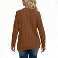 thumbnail image 3 of Timegard Cardigan for Women Button down Long Sleeve Textural Classic Jackets Loose Comfy Fall Outwear, 3 of 4