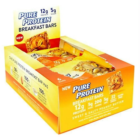Pure Protein Breakfast Bars Breakfast Bar Sweet & Salty Peanut Butter - Gluten