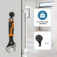 thumbnail image 3 of 2pcs EEEkit Heavy Duty Wall Hooks, Magnetic Wreath Hanger, Round Sturdy Hanging Metal Hooks for Kitchen Bathroom Home Office, Hold up to 10 lb, Black, 3 of 6