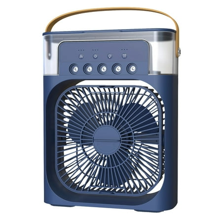 

XTMPMY Portable Mini 3in1 Fan Humidifier with Atmosphere Light - Large Capacity Water Tank Power Bank Included - Ideal for Refreshing and Cooling Air in Refrigerator - Perfect for Home or