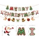 thumbnail image 4 of Cartel colorido con letras de Feliz Navidad, colgante de campana de Papá Noel, árbol de Navidad, alce, decoración de Feliz Navidad para el hogar, 2023, 4 of 4