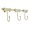 White, variant on Romance French Bowknot Shape Wall Hook Strong Metal Construction For Heavy Items