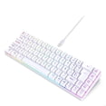thumbnail image 1 of Teclado de membrana para juegos, teclado español de oficina con cable de 68 teclas, teclado para juegos retroiluminado RGB para ordenadores portátiles, 1 of 5