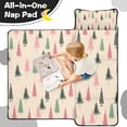 thumbnail image 4 of Beige Christmas Tree Pattern Toddler Nap Mats for Kids Preschool,50"x20" Sleeping Mat Bag or Kids,Toddler Sleeping Bag,Toddler Nap Mat or Daycare, 4 of 6