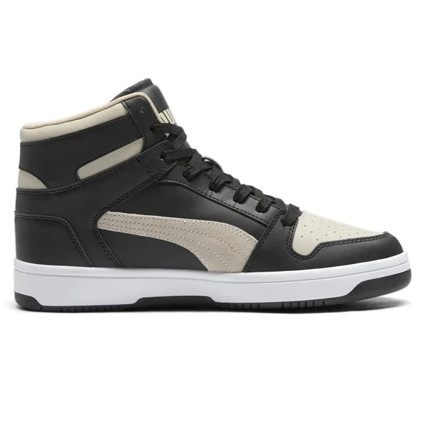 PU & MA Rebound Layup Dust High Top Mens Beige, Black Sneakers Casual Shoes 400502