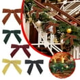 thumbnail image 5 of Zhourta 12PCS Velvet Christmas Bow Ornaments Set for Tree Wreath Garland Holiday Decorations Elegant Festive Party Home Decor Accessories, 5 of 5