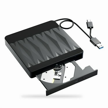 External Blu-Ray DVD Drive BD/DVD/CD-/ RW Optical Drives for Laptop Desktop Burner Player Compatible ,Portable and Lightweight