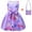 Isabela, variante sur HAWEE Robe Mirabel pour Filles Costume de Famille Madrigal Déguisement Isabella Tenue de Fête d'Anniversaire avec Sac