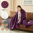 thumbnail image 4 of Heated Blanket Electric Throw - 50"x60" Heating Blanket Throw 1/2/4/6/8 Hours Auto-Off 10 Heat Level Over-Heat Protection, 4 of 5