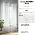 thumbnail image 6 of Deconovo White Sheer Curtains for Living Room, Silver Dot Print, 52x63 inch, 2 Panels, Grommet Top, 6 of 7