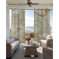 thumbnail image 4 of Sage Green Marble Blackout Curtains 54 Inches Long for Bedroom, Contemporary Abstract Fluid Art Thermal Insulated Room Darkening Black Out Window Curtain Panels Grommet Drapes for Living Room, 4 of 8