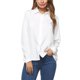 thumbnail image 5 of Blusa de manga larga con botones de señora suave para mujer Tops sueltos de camisa de M / L / XL 1XL Macarena Camisas de manga larga para mujer, 5 of 8