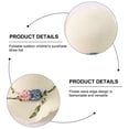 thumbnail image 3 of Sombrero de paja con ala ondulada para niños, de 52 a 54 cm de circunferencia, para verano, para exteriores, para viajes, color blanco lechoso, 3 of 5