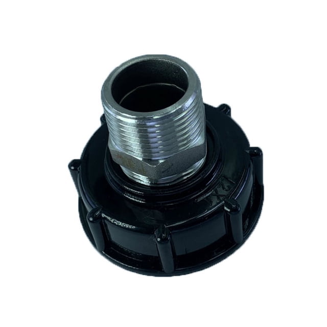 Scienceny Contenedor IBC, adaptadores de válvula de 1 pulgada, manguera de depósito portátil, conectores roscados, suministros de barril, Herramientas y ferretería