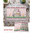 thumbnail image 6 of Easter Placemats Set of 6, Gnome Bunny Easter Eggs Truck Placemat for Dining Table Decorations, Spring Flowers Place Mats, Spring Table Mats for Kitchen Dinner Seasonal Holiday Party Decor, 6 of 6