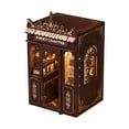 thumbnail image 2 of DIY Christmas Book Nook Miniature Kit Wood Bookends Building Model 3D Wooden Puzzle LED Bookend Model, 2 of 7