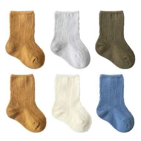 

Newborn cotton round neck socks neutral baby solid color socks for boys and girls young children ankle socks