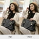 thumbnail image 2 of Bolso de mano Kattee Soft para mujer, piel auténtica, negro, 2 of 7