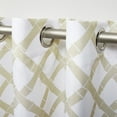 thumbnail image 3 of Exclusive Home Bamboo Trellis Indoor Outdoor Light Filtering Grommet Top Curtain Panel Pair, 54"x120", Khaki Ivory, Set of 2, 3 of 8