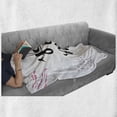 thumbnail image 5 of Saying Soft Flannel Fleece Throw Blanket, Simplistic You and Me Lettering Drawn by Hand on a Plain Background, Cozy Plush for Indoor and Outdoor Use, 50" x 60", White Pink Mauve, by Ambesonne, 5 of 5