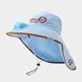 thumbnail image 4 of CHUMUD Kids Solar & USB Powered Fan Sun Hat, Cartoon Dinosaur Wide Brim UPF 50+ Cooling Neck Flap Hat with Charging Cable, Breathable Mesh Outdoor Hat for Boys Girls 3-10 Y, 4 of 6