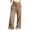 18# Light Brown, variant on Womens Wide Leg Sweatpants Baggy Drawstring High Waisted Joggers Oversized Lounge Pants Open Bottom Trousers with Pockets Dark Gray XL