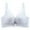 Light Blue, variant on Wireless Bras for Women Back Buckle Flower Lace Thin Style Ventilate Bra without Steel Rim