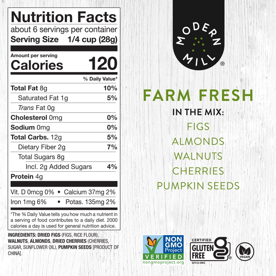 (2 pack) Modern Mill Farm Fresh Salad Topper 6oz, Gluten-Free, Vegan, Non GMO
