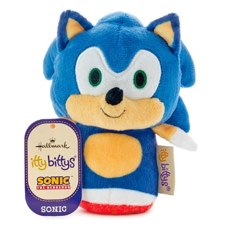 Sonic the Hedgehog Hallmark Itty Bittys Plush Mini Sonic No. KDD2079 NEW