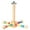 Multicolor, variant on Spinning Birds Stand Perch Toy 360-degree Rotating Wooden Interactive Parrot Exercise Wheel Perch Toy Cage Accessory for Parakeets Budgies Lovebirds Finch Conures