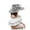 Grey, variant on Kentucky Derby Hats Elegant Organza Floral Tea Party Flat Top Church Hat Wide Brim Derby Fascinator Hat Bridal Wedding Tea Party Hat