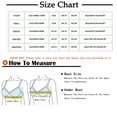 thumbnail image 3 of Babysbule Bras for Women Women Wireless Anti-sagging Front Zip Breathable Satin Lace Hem Plus Size Bra, 3 of 9