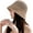 Khaki, variant on CoCopeaunts Womens Woven Sun Hats Floppy Wide Brim Bucket Hat Hollow Breathable Foldable Summer Beach Cap Straw Hat
