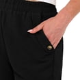 thumbnail image 5 of ClodeEU Women's Solid Color Elastic Waist Shorts with Pockets , Casual Summer Short Black,Women's Plus L, 5 of 5