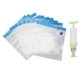 thumbnail image 2 of 10 Pcs Sacs pour Scelleuse sous Vide pour Aliments, Sacs de Compression Transparents en PA PE avec Pompe à Air, Sacs de Congélation sous Vide Polyvalents pour Aliments Cuits, Légumes, Fruits, 2 of 7