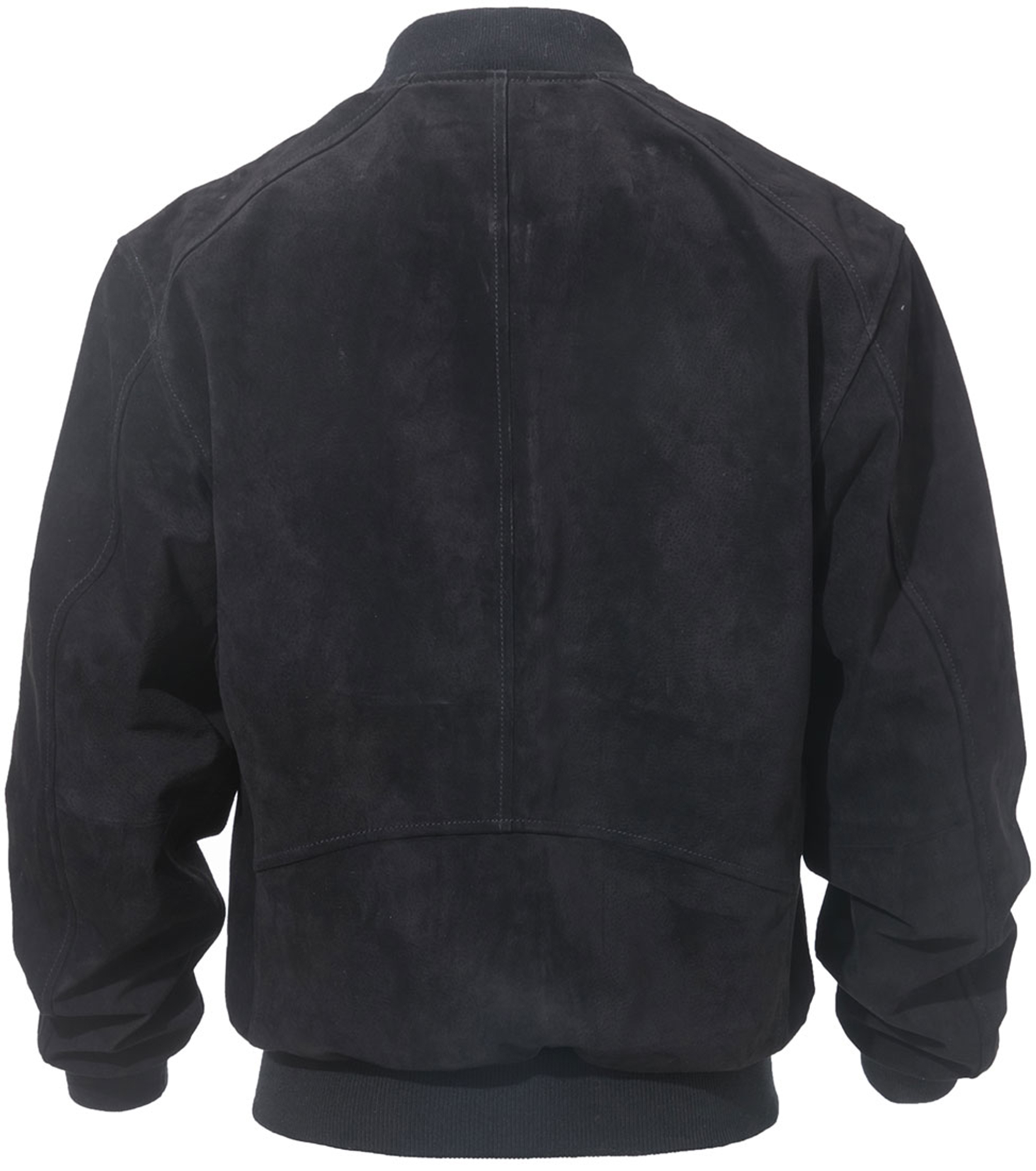 Men's Baseball Leather Jacket Vintage bomber Suede Jackets (3XL, Black)