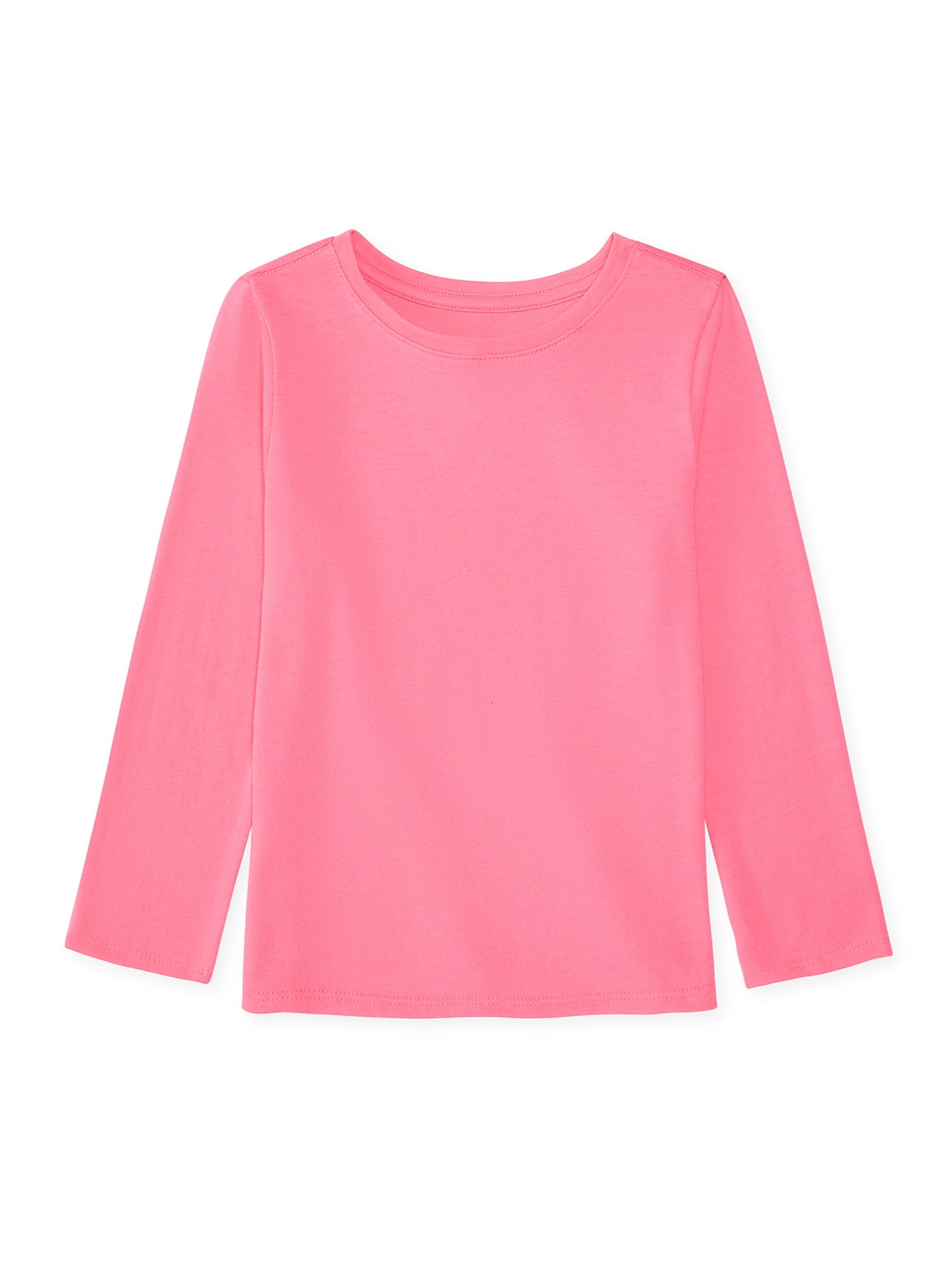 Garanimals Baby & Toddler Girl Long Sleeve Shirts, Single & 3-Pack, Sizes 0-6T