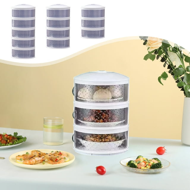 Home Insulation Cover Leftover Food Cover Multilayer Storage Kitchen Artifact Fly Cover Table Cover Foldable