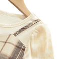 thumbnail image 4 of LYMAYTER 2-7Y Toddler Girls Long Sleeve Spliced Plaid Princess Dress Little Girls Fall Casual A Line Party Dress, 4 of 7