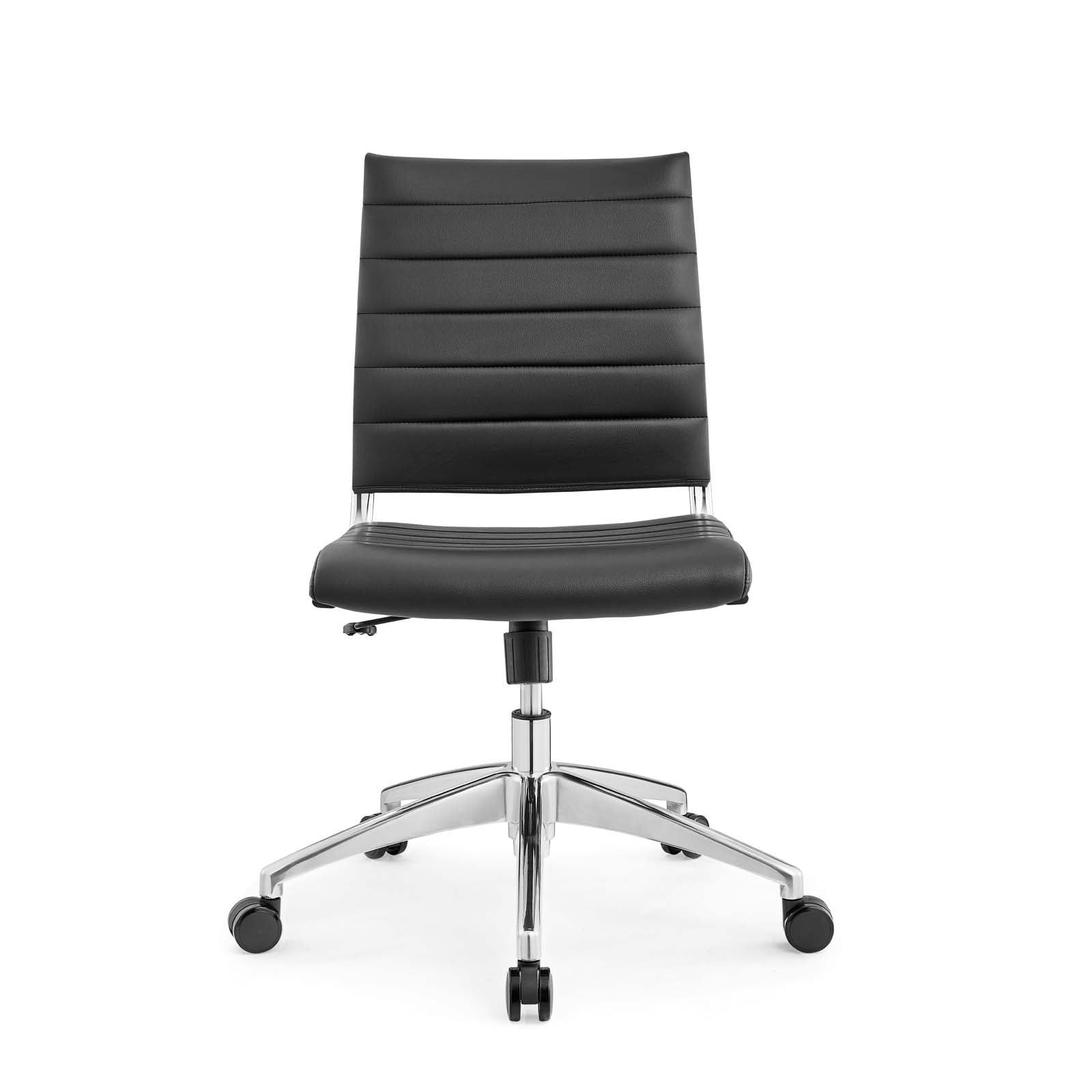 Modway Jive Armless Midback Leatherette Office Chair, Multiple Colors