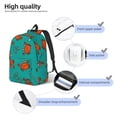 thumbnail image 4 of Salouo Colorful Crab for Travel Backpack for Men Women,Casual Laptop Backpack Daypack Business Work Bag for Travel、Hiking、Weekend -Medium, 4 of 5
