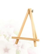 Eease 2 pcs Small Tabletop Wood Display Artist A-Frame Easel Photo Frame Bracket Photo Painting Triangle Easel(9 x 15cm)