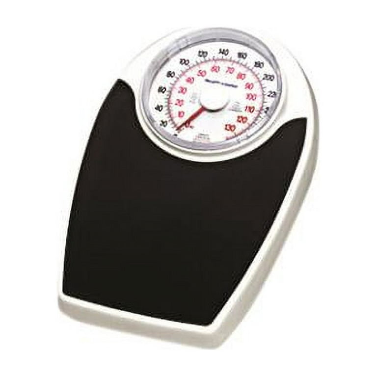 InstaTrack Large Dial Metal Analog Bathroom Scale with Silver Mat, Accurate  Measurements up to 330 Pounds, Battery Free