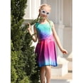 thumbnail image 4 of Youmei Girls Dress Kids Sleeveless Mermaid Birthday Sundress for 4-13 Years, 4 of 7