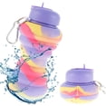 thumbnail image 1 of Bouteille d'Eau Pliable 600 ml Bouteille d'Eau de Voyage en Silicone avec Paille Bouteille d'Eau de Sport Portable Étanche Sans BPA Bouteille d'Eau Réutilisable pour Voyage Gym Camping Randonnée, 1 of 10