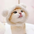 thumbnail image 6 of Soft Warming Bear Hat Cats Headwear, Winter Pet Grooming, 6 of 9