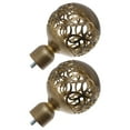 thumbnail image 3 of CIMAXIC 2 Pcs Têtes Élégantes pour Tringle à Rideaux Bouchons de Tête de Tringle à Rideaux Accessoires de Rideaux,3.35"X2.4"X2.4", 3 of 5